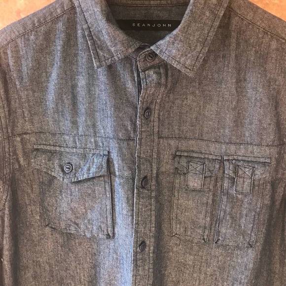 Sean John Denim Button Down - Picture 3 of 8